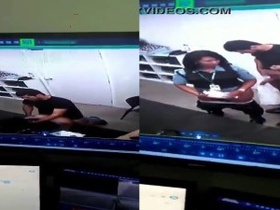 The secretly filmed office lady who was caught playing chess