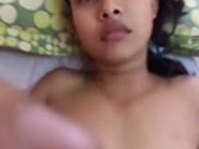 Young maid and landlord engage in steamy MMS sex session at home