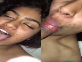 New video of a girl playing chess while licking her tongue