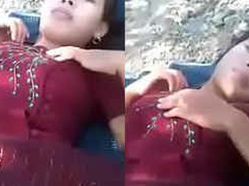 Desi couple enjoys outdoor sex in this video