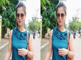 Naked girl records intimate moments with partner