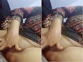 Indian girl masturbates with her fingers