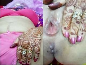 Wife's First Time Showing Her Wet Pussy to Husband