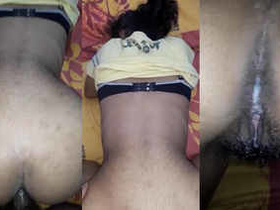 Indian teen gets doggy style from her boyfriend