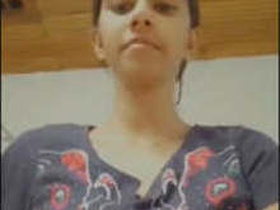 Cute girl flaunts her body for her boyfriend