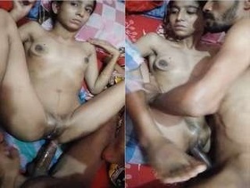 Indian couple engages in rough sex