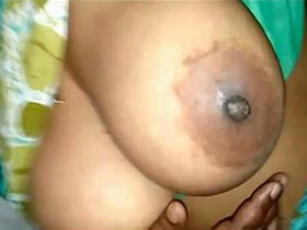 Tamil auntie's hesitant blowjob