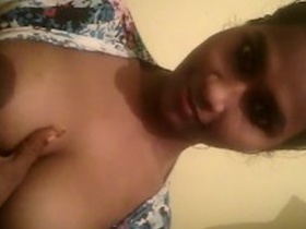 Pretty girl flaunts her big boobs