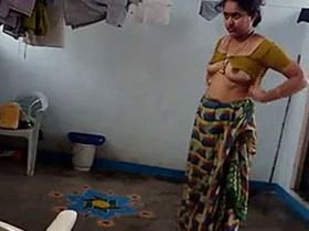 Auntie snoops on her nephew in this naughty video