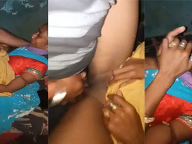 Indian wife enjoys sex in a village