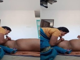 Tamil maid's oral skills in a new video