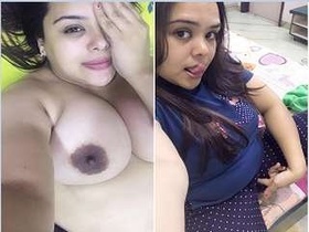 Horny Indian bhabhi flaunts her ample bosom