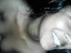 College girlfriend gets naughty with her boyfriend in his room