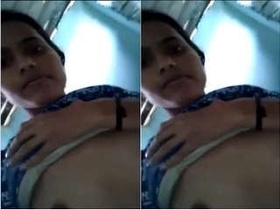 Nepalese girl with perfect body bares it all for video call