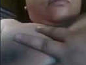 Indian woman flaunts her large breasts