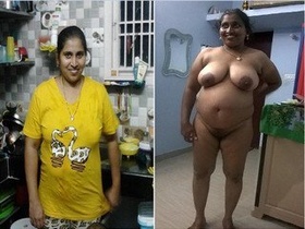 Telugu BBW showering with her big boobs