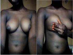 Tamil girl flaunts her breasts and private parts