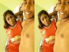 Tamil girlfriend gives a blowjob and gets fucked
