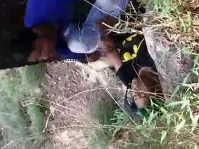 Indian college students indulge in wild jungle sex