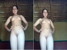 Indian girl flaunts her naked body to her friend