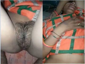Desi wife enjoys watching her own video of her pussy being licked