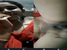Dehati, a shy wife, reveals her intimate parts on camera to her partner