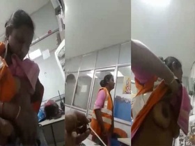 Hindi office sex scandal caught on camera