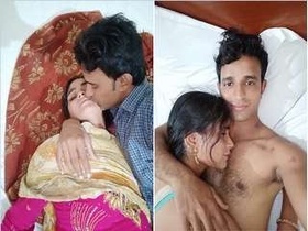 After sex, sexy Indian girl wears traditional clothing