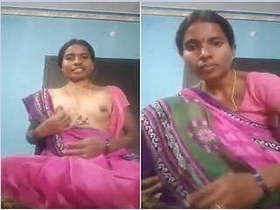 Horny Telugu bhabhi stripping and pleasuring herself