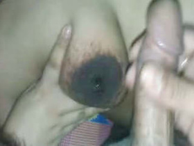 Indian wife with erect nipples in steamy video