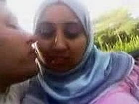Egyptian hijab-clad woman reaches climax