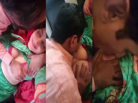 Indian couple has sex in parked car for MMS video