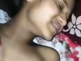 Indian girl's pretty pussy gets moaned in this steamy video