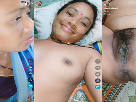 Indian wife in village gets naughty with tango and shows off her body