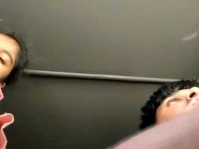 Indian girl gets down and dirty in a car