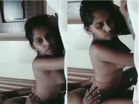 Exclusive video of a beautiful woman having intense sex with her partner