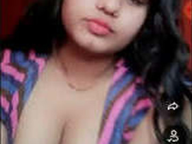 Indian desi Ruthvika Sharma shows off her breasts on a live stream