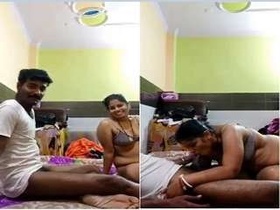 Bhabhi from the hills gives a hard blowjob and gets fucked hard