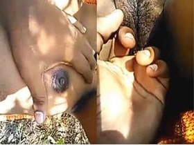 Telugu babe gets her pussy fingerring and fucked in the great outdoors