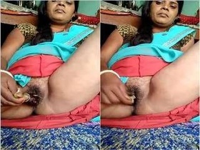 Bhabhi from the countryside films her own masturbation video for her partner