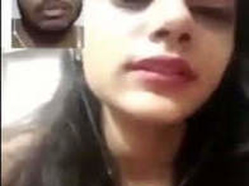 Banga girlfriend flaunts her ample bosom in a video call