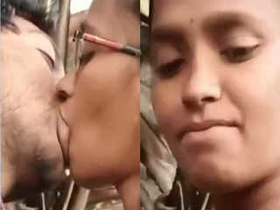 Desi couple's outdoor romance and explicit sex in part 1