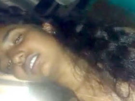 Exposed Indian girl with big boobs seducing her lover with oral sex