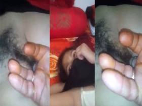 Indian grandfather cleansing Desi grandmother's vagina in MMS video