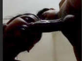 Desi bhabie gets her throat fucked and gives a deep blowjob