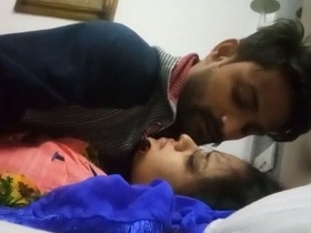 Desi's lovers caught on camera in a romantic hotel room sex tape
