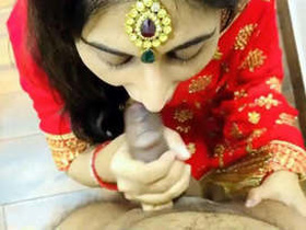 Bhabhi's seductive blowjob and fucking skills in part 2