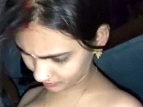 Desi newlyweds share nude MMS with big tits