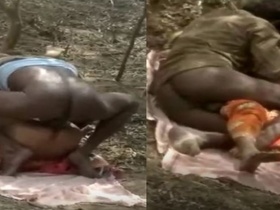 Desi local village sex video with outdoor action
