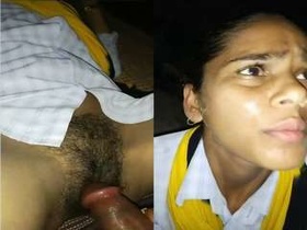 Cute Indian girl gives a blowjob and gets fucked in exclusive video